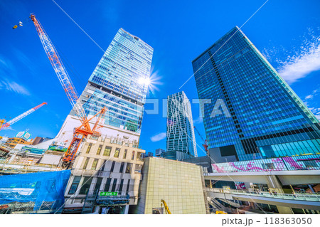 日本の東京都市景観 山手線が…さよなら渋谷駅西口…そして、渋谷駅西口上空施設新築計画始動!…=15日 日本の東京都市景観 山手線が…さよなら渋谷駅西口…そして、渋谷駅西口上空施設新築計画始動!…=15日 118363050