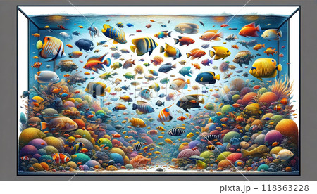 熱帯魚　水槽 118363228