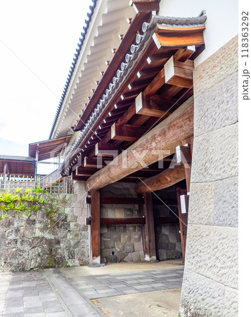 美しく厳かな駿府城址の景色 東御門のディテール 美しく厳かな駿府城址の景色 東御門のディテール 118363292