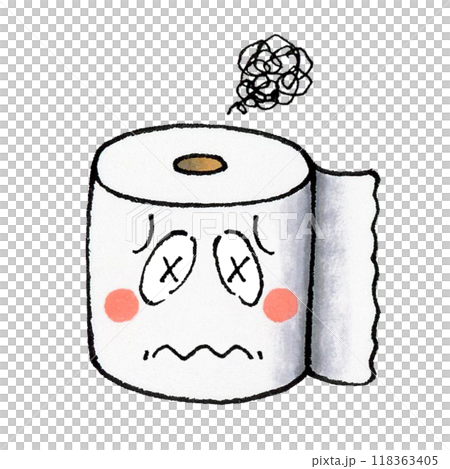 Toilet paper character 118363405