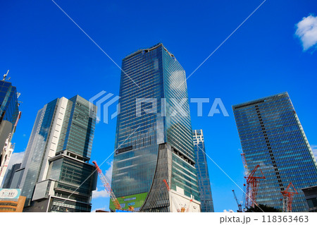 東京都渋谷区 渋谷駅前の高層ビル群 東京都渋谷区 渋谷駅前の高層ビル群 118363463