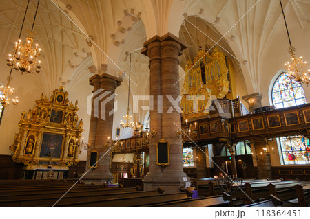 スウェーデン ストックホルムの旧市街、ガムラスタンにある「ドイツ教会」 スウェーデン ストックホルムの旧市街、ガムラスタンにある「ドイツ教会」 118364451