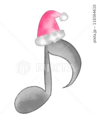 クリスマス柄の音符 クリスマス柄の音符 118364610
