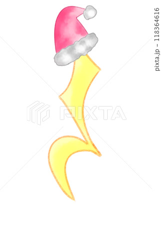 クリスマス柄の音符 クリスマス柄の音符 118364616