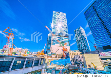 日本の東京都市景観 山手線が…さよなら渋谷駅西口…そして、渋谷駅西口上空施設新築計画始動!…=15日 日本の東京都市景観 山手線が…さよなら渋谷駅西口…そして、渋谷駅西口上空施設新築計画始動!…=15日 118365055