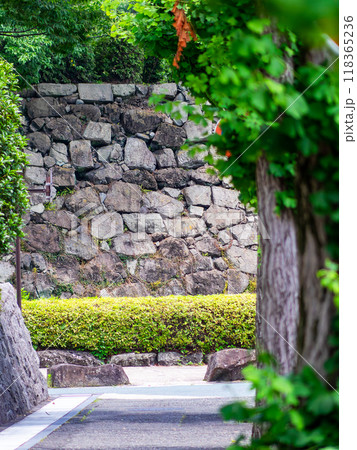 駿府城の厳かな石垣の景色 駿府城の厳かな石垣の景色 118365236