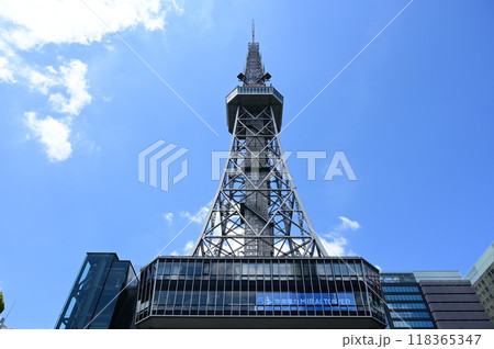 名古屋テレビ塔　中部電力MIRAITOWERと見上げる空 118365347