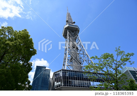 名古屋テレビ塔　中部電力MIRAITOWERと見上げる空 118365393