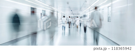3:1 病院の廊下イメージ02 118365942