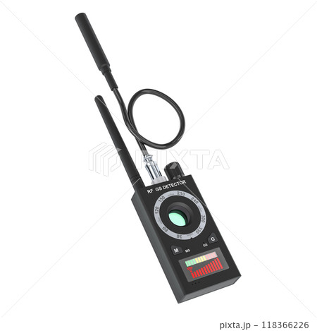 Anti Spy Hidden Camera Detector, bug and GPS detector. 3D rendering 118366226