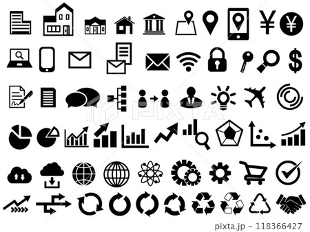 ビジネス系アイコンセット 118366427
