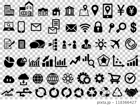 ビジネス系アイコンセット 118366427