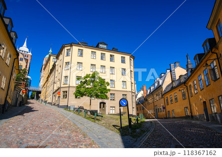 スウェーデン ストックホルム、セーデルマルムの街並み 118367162