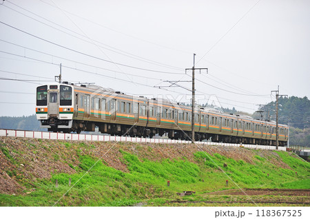 東北本線　片岡ー蒲須坂　JR東日本　211系　A24編成（高崎） 118367525