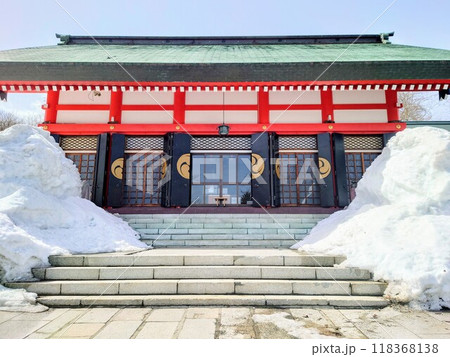 北海道 小樽住吉神社の本殿アップ 北海道 小樽住吉神社の本殿アップ 118368138