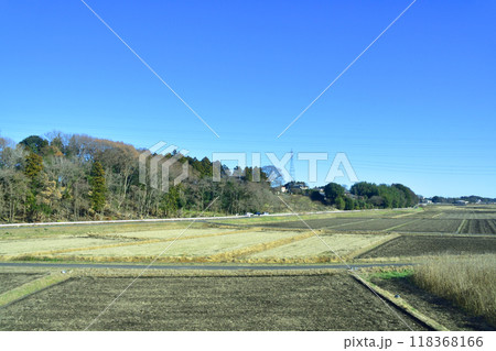 JR東日本、水郡線水戸駅から中菅谷駅までの車窓風景(2022年12月) 118368166