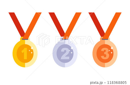 3 medals for winners in sports. 118368805