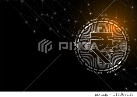futuristic digital rupee money concept background futuristic digital rupee money concept background 118369119