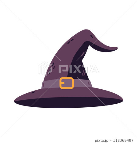 Halloween witch hat isolated illustration 118369497