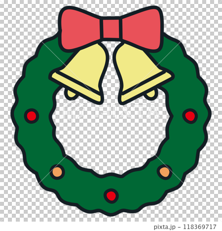 クリスマスリース 118369717