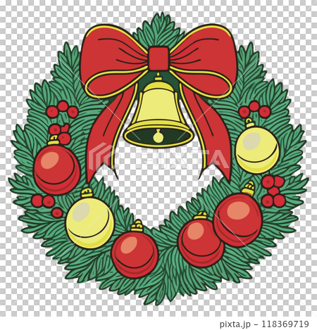 クリスマスリース 118369719