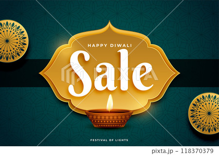 premium happy diwali sale banner with lamp or diya design premium happy diwali sale banner with lamp or diya design 118370379