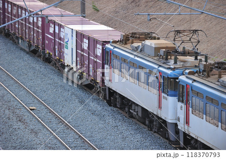 海峡線　知内ー木古内　JR貨物　ED79-53+ED79-59（五稜郭） 118370793