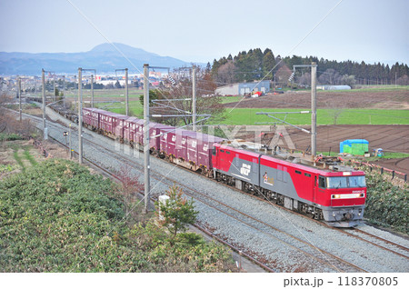 海峡線　木古内ー知内　JR貨物　EH500-22（仙台） 118370805