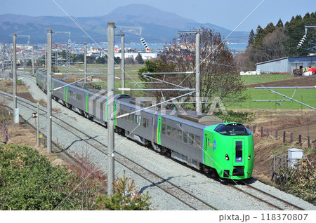 海峡線　木古内ー知内　JR北海道　789系　HE-301編成（函館）　スーパー白鳥 118370807