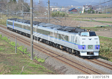 函館本線　奈井江ー豊沼　JR北海道　キハ183系　キハ183-214（苗穂）　オホーツク 118371679