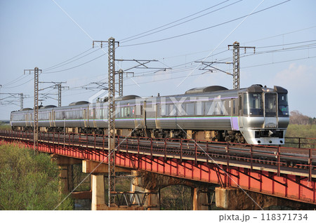 函館本線　豊幌ー江別　JR北海道　785系　NE-5編成（札幌）　スーパーカムイ　旭山動物園号 118371734