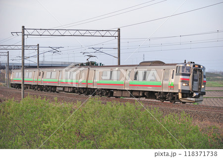 函館本線　豊幌ー江別　JR北海道　731系　G-117編成（札幌） 118371738