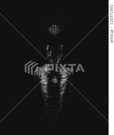 Dark horror character, heart and brain, scary character, Man split into two parts, heart and brain, dark fantasy illustration, creepy collection Dark horror character, heart and brain, scary character, Man split into two parts, heart and brain, dark fantasy illustration, creepy collection 118371801