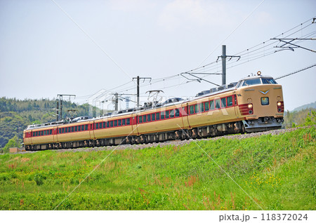 日豊本線　中山香ー杵築　JR九州　485系　Do32編成（大分）　にちりん 118372024