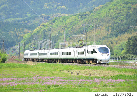日豊本線　立石ー中山香　JR九州　885系　SM7編成（南福岡）　ソニック　にちりん 118372026