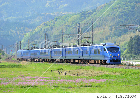 日豊本線 立石ー中山香 JR九州 883系 AO-18編成(大分) ソニック にちりん 日豊本線 立石ー中山香 JR九州 883系 AO-18編成(大分) ソニック にちりん 118372034