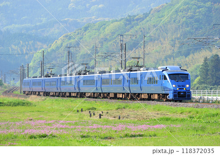 日豊本線　立石ー中山香　JR九州　883系　AO-3編成（大分）　ソニック　にちりん 118372035
