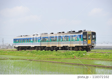 久留里線　横田ー東横田　JR東日本　キハ38-1002+キハ37-2（幕張） 118372102