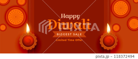 biggest sale banner for festival of lights diwali celebration biggest sale banner for festival of lights diwali celebration 118372494