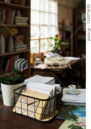 Organizing Workspace with Natural Light Filtering In Organizing Workspace with Natural Light Filtering In 118373636