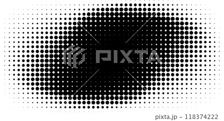 comic fade gradient dots background. Vector illustration 118374222