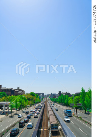 【大阪府】5月・緑が綺麗な桃山台駅周辺の新御堂筋と北大阪急行 【大阪府】5月・緑が綺麗な桃山台駅周辺の新御堂筋と北大阪急行 118374726