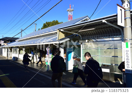 JR東日本水郡線の、中菅谷駅から常陸大宮駅までの車窓風景(2022年12月) 118375325