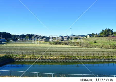 JR東日本水郡線の、常陸大宮駅から下小川駅までの車窓風景(2022年12月) 118375430