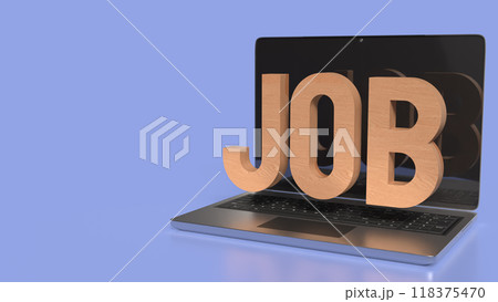 The Job Text for Business concept 3d rendering The Job Text for Business concept 3d rendering 118375470