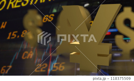 The Chinese yuan symbol for Business concept 3d rendering. The Chinese yuan symbol for Business concept 3d rendering. 118375509