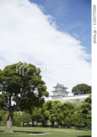 明石城坤櫓、青空 118375986