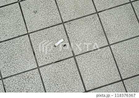 タバコのポイ捨て 118376367