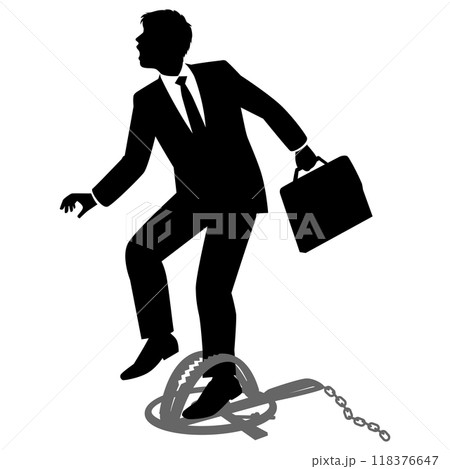 罠にかかる男性ビジネスマン 118376647
