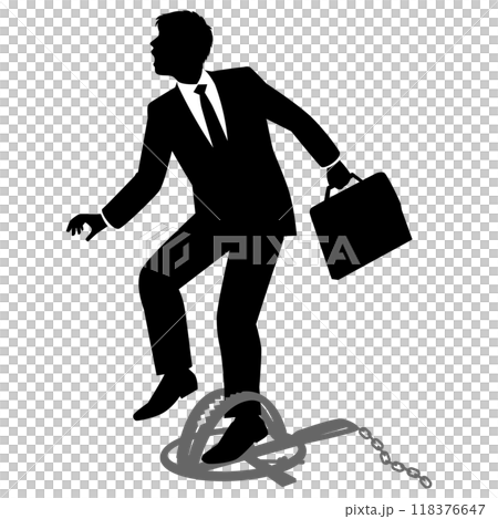 罠にかかる男性ビジネスマン 118376647